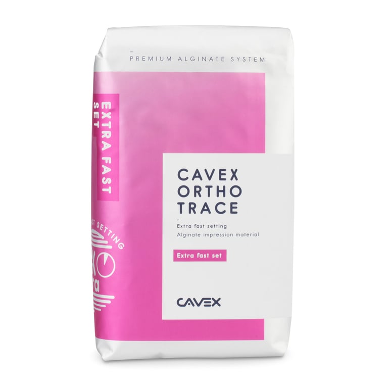 Cavex Orthotrace Orthodontic Alginate, Dust Free 500 Gm. Bag
