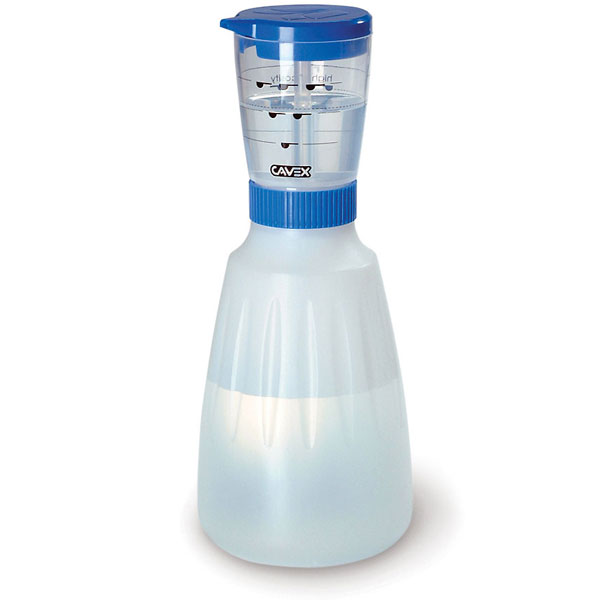 CAVEX Water Dosing Bottle, 12 oz. capacity for 24 scoops of Cavex. End constant trips to the sink