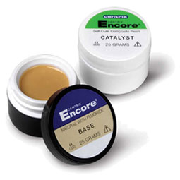 Encore Natural With Fluoride. Self-Cure Composite Core Buildup Material, Paste/Paste, Radiopaque