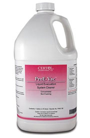 ProE-Vac Liquid Evacuation System Cleaner, 1 Gal. Bottle with Pump. Non-foaming biodegradable