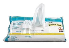 ProSpray Wipes Disinfectant, 9" x 10". Soft Pack, 72 Wipes/Pk. Non-Staining, Nonalcohol, Lemon