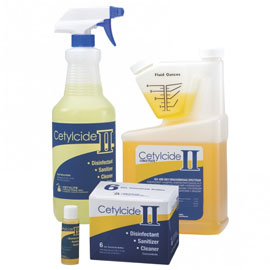 Cetylcide II Concentrate with 32 oz. Spray Bottle. Hard Surface Disinfectant Concentrate. Kills