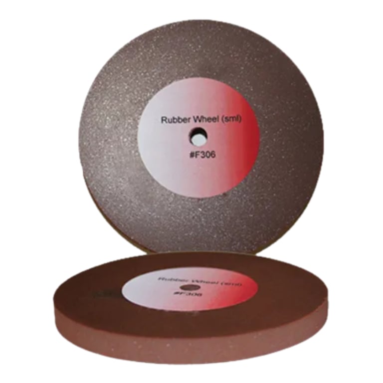 CFS Polishing Brown Rubber Wheels, 100/Pk. Utilizes a soft material formulated to rubberize