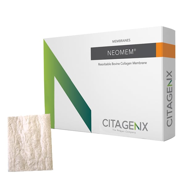 Neomem 30x40 mm Resorbable Collagen Membrane, 1/Pk. Resorbable collagen membrane derived