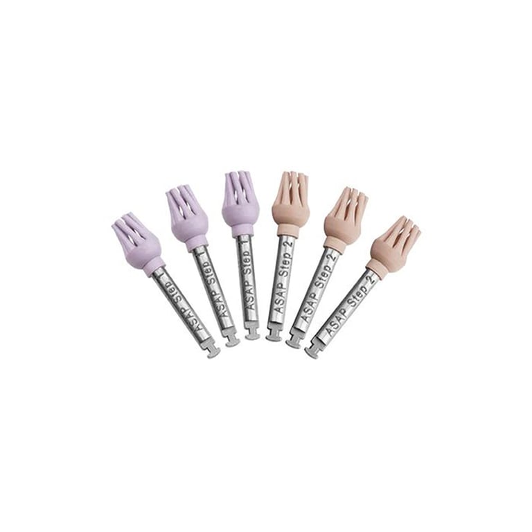 A.S.A.P. Diamond Polishing Brushes Mixed Pack - 3 x Pre-Polisher & 3 x Final Polisher