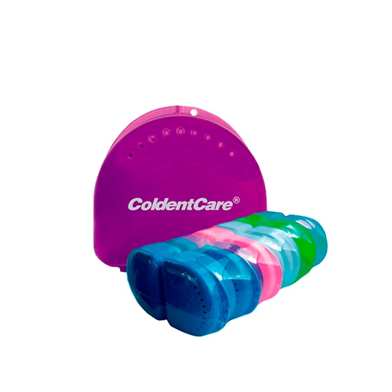 Coldentcare PPT Retainer Case(Double), Invisalign Compatible, 12/Pk. Designed for storing