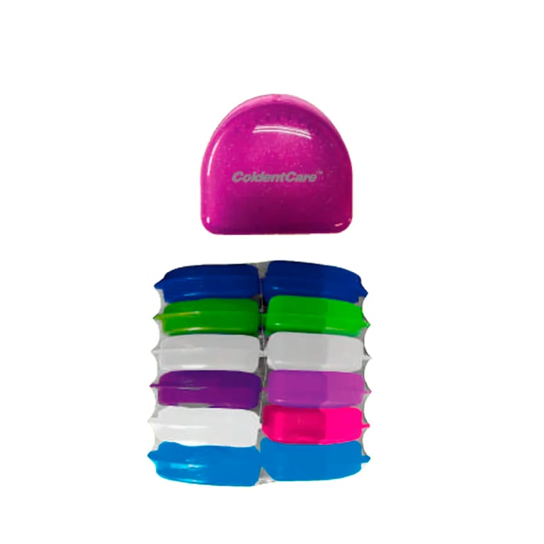 Coldentcare PPT Retainer Case(Single), Invisalign Compatible, 24/Pk. Designed for storing