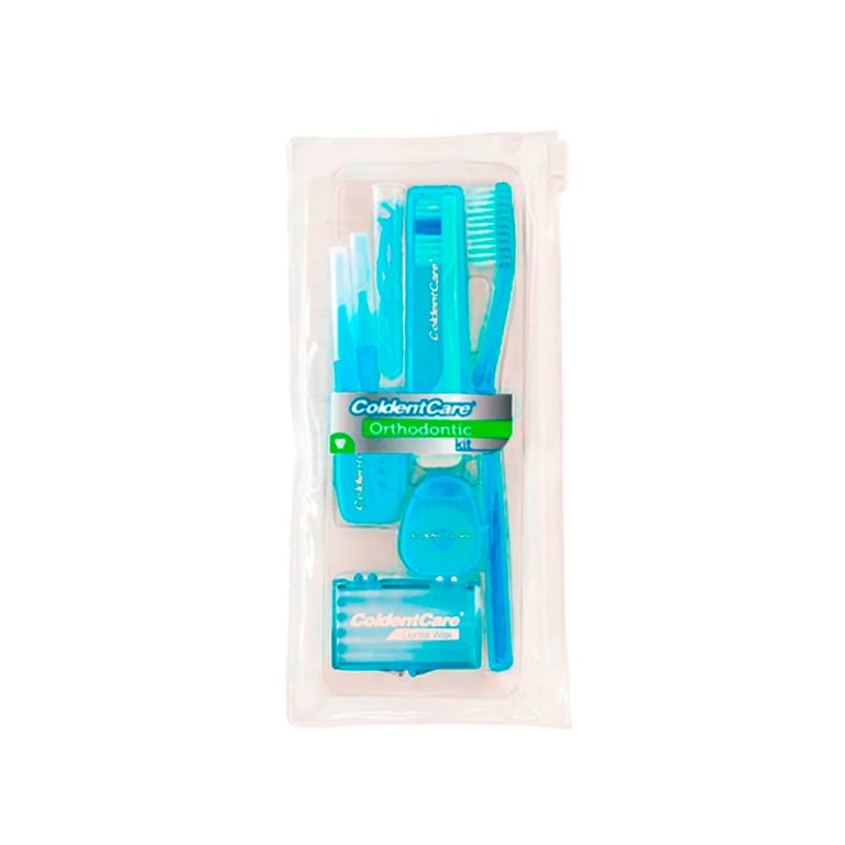 Coldentcare Orthodontic Premium Kit. Includes: 12m dental floss, 5 bars of orthodontic wax, 13