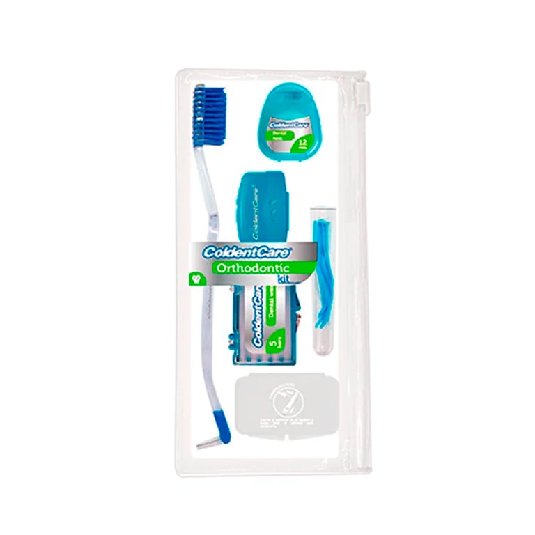 Coldentcare Orthodontic Clear Kit. Includes: 12m dental floss, 5 bars of orthodontic wax, 13