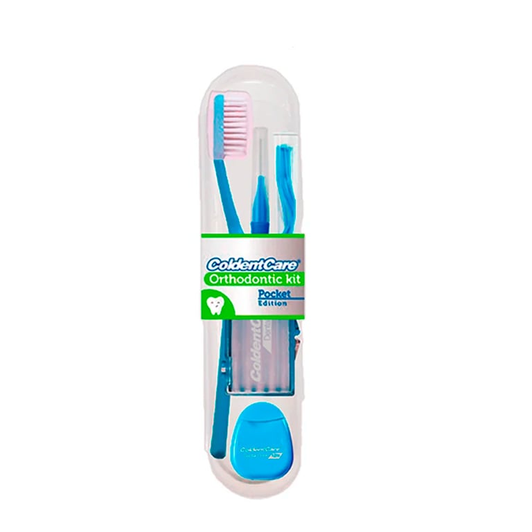 Coldentcare Orthodontic Pocket Kit. Includes: 12m dental floss, 5 bars of orthodontic wax, 13