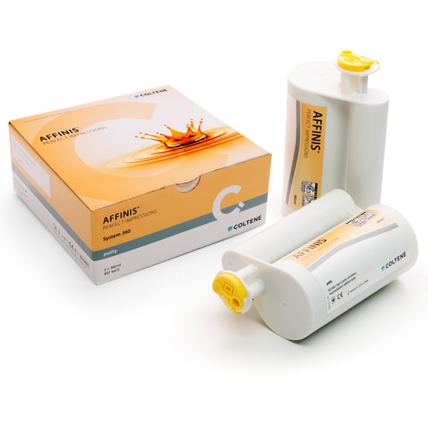 Affinis System 360 Putty Refill - 2 x 380ml Cartridges. For preliminary impressions with excellent