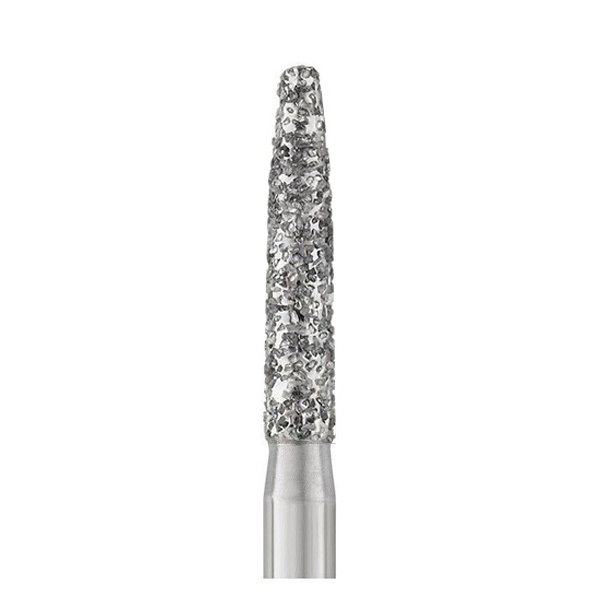 Alpen x1 FG #878K.018 Super Coarse Grit, Curettage/Pointed Taper Single Use Diamond Bur. Package