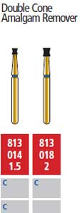 Alpen FG #813.014 Coarse Grit, Amalgam Remover Diamond Bur. Package of 5 Burs
