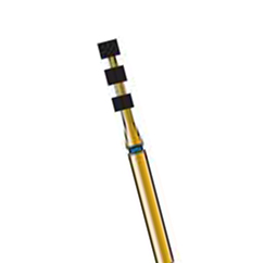 Alpen FG #834.021 Coarse Grit, Depth Marker 0.5mm Diamond Bur. Package of 5 Burs