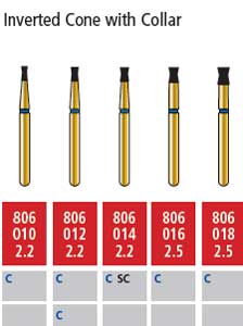 Alpen FG #806.016 Coarse Grit, Inverted Cone with