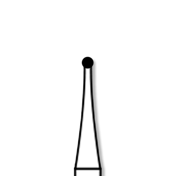 Alpen HP #2 Round Carbide Bur, package of 10