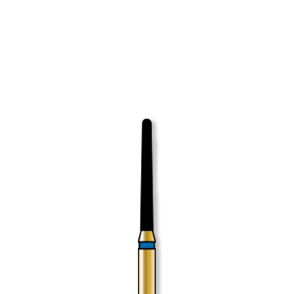 Alpen FG #850.012 Coarse Grit, Round End Taper Diamond Bur. Package of 5 Burs