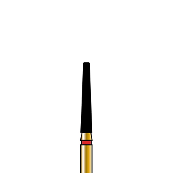 Alpen FG #850R.014 Fine Grit, Modified End Taper Diamond Bur. Package of 5 Burs