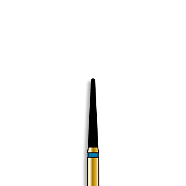 Alpen FG #856L-9.014 Coarse Grit, Long Round End Taper Diamond Bur. Package of 5 Burs