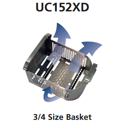 BioSonic UC125 Three-Quarter Size FingerGuard Instrument Basket, 7-9/32" x 5-3/8" x 3-3/4"