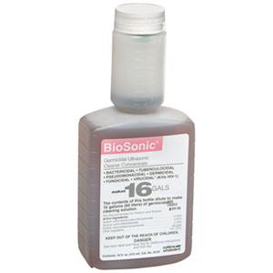 BioSonic Germicidal Ultrasonic Cleaner Concentrate 16 oz. Dilution ratio of 1:128