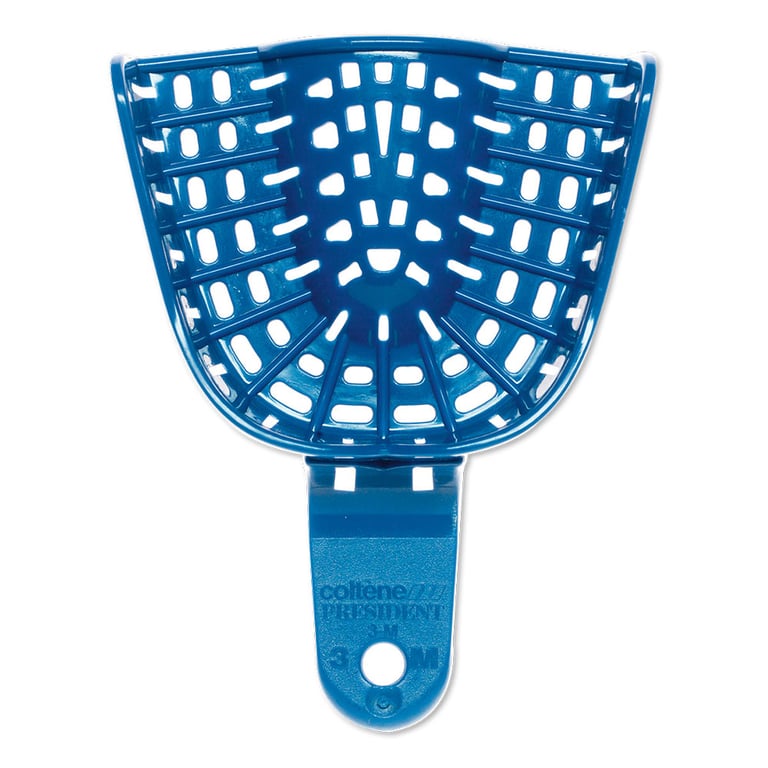 President Disposable Impression Trays, Perforated Upper Full Arch, Medium #3, 12/Pk. Rigid