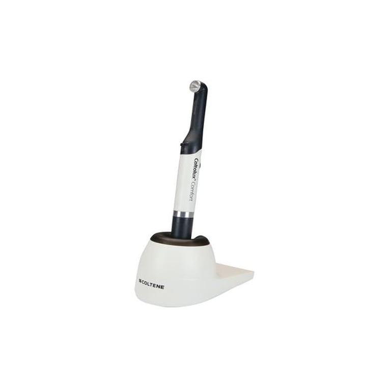 Coltolux Comfort LED Curing Light Complete Kit. Includes: handpiece, battery, charger base, USB-C