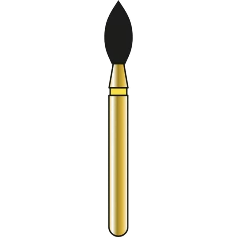 Diatech, FG #368.023 Extra Fine Grit Football Shaped Gold Diamond Bur, 10/Pk. Not all diamonds are