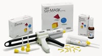 GI Mask Automix New Formula - Silicone-Based Soft Tissue Material, Starter Kit: 2 - 50 ml