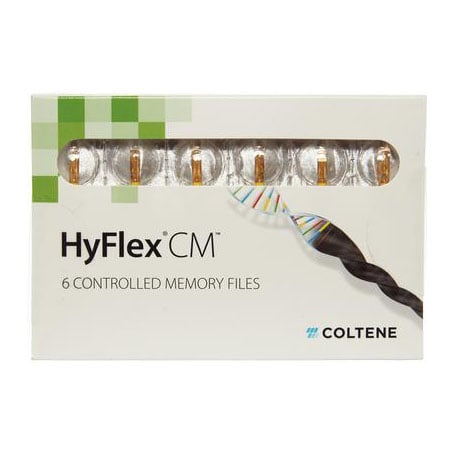 HyFlex CM NiTi Files .04 25mm #20. Pack of 6. Controlled Memory NiTi Files
