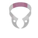 Hygenic Fiesta Color Coded Clamps. #W56 (pink) wingless metal dam clamp. Universal molar clamp