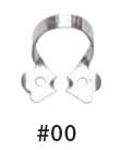 Hygenic #00 Winged Upper and Lower Premolar and Anterior teeth Metal Rubber Dam Clamp, Single clamp