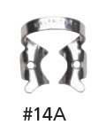 Hygenic #14A Winged Rubber Dam Clamp Downward Sloped Jaws for Large, Partially Erupted Molars