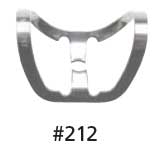 Hygenic #212 Wingless Anterior Teeth Metal Rubber Dam Clamp, Single clamp