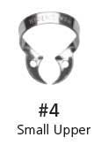 Hygenic #4 Winged Small Upper Molars, Deciduous Teeth Metal Rubber Dam Clamp, Single clamp