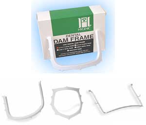 Hygenic 5" U-shaped Plastic Rubber Dam Frame - Radiolucent, for 5" x 5" Dam, Single Frame