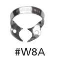 Hygenic #W8A Wingless Downward Sloped Jaws for small, Partially Erupted Molars Metal Rubber Dam