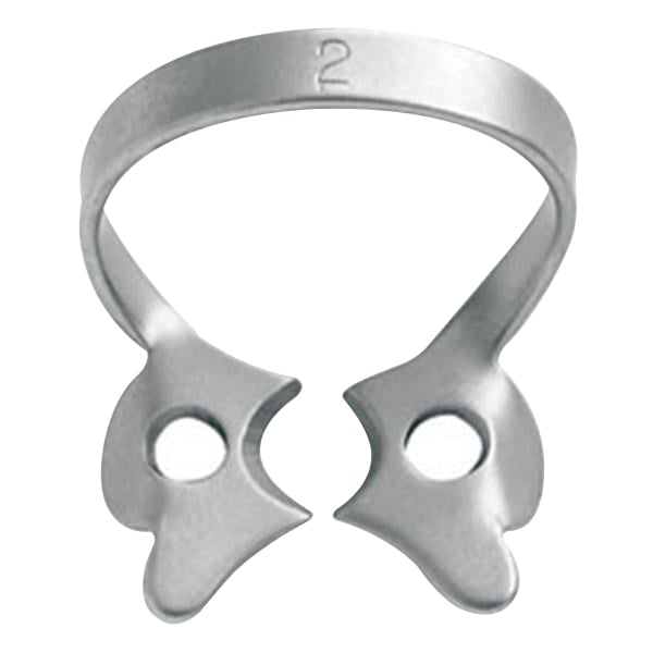 Hygenic #2 Winged Premolars and Upper Incisors Metal Rubber Dam Clamp, Single clamp