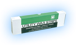 Hygenic Utility Wax Strips - White Round 11" x 3/16", Box of 80