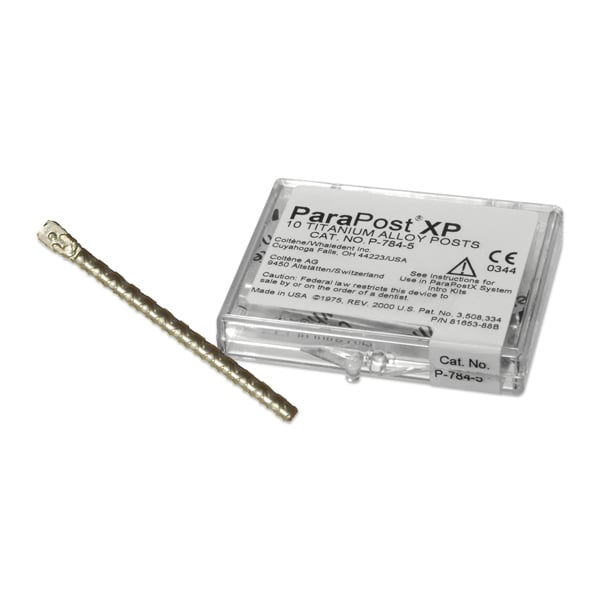 ParaPost XP P784-5 red .050" (1.25mm) titanium post, 10 post refill