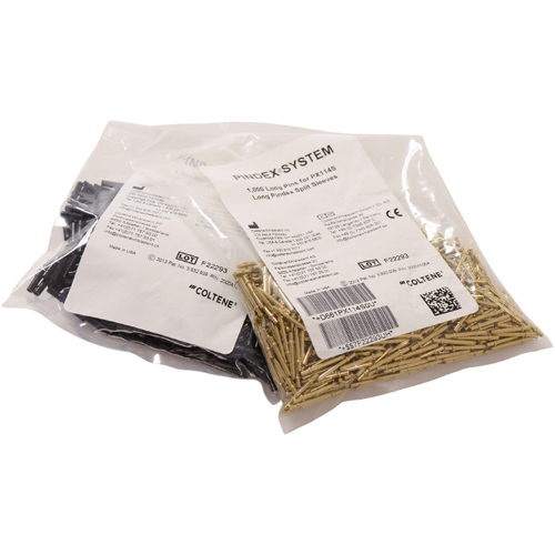 Pindex Long (20 mm) Pins with Synthetic Core and Split Plastic Sleeves, Bulk Pack of 1000
