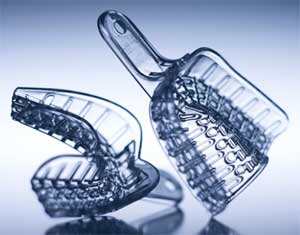 President Clear #1 Large Upper Full Arch Plastic Impression Trays, 12/Pk, Perforated