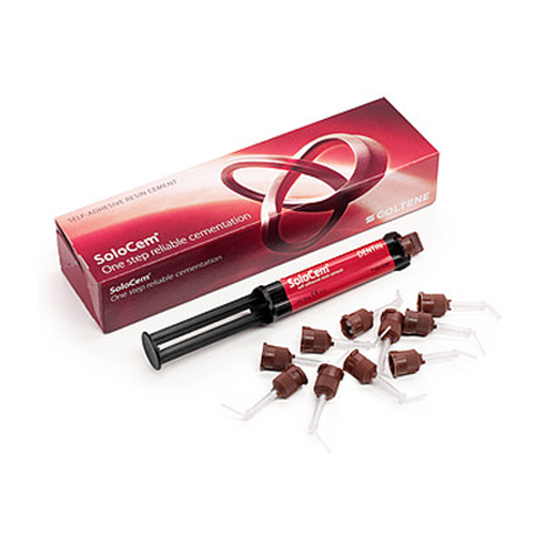 SoloCem Resin Cement, Translucent, DualCure Refill, 5mL Syringe and 10