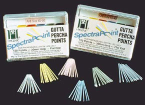 SpectraPoint ISO standardized #40 gray gutta percha points, box of 100 points