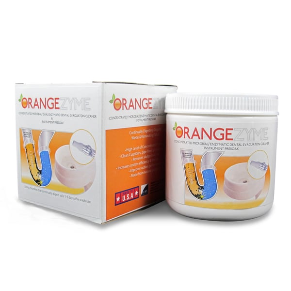 Orangezyme Concentrated Microbial/Dual Enzymatic Dental Evacuation Cleaner & Instrument (OZ40)
