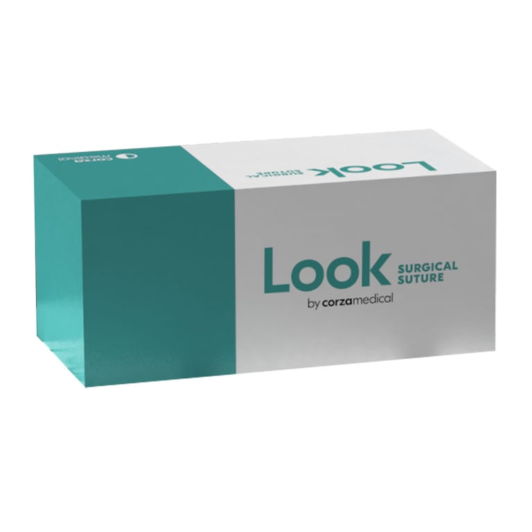 Look 5/0, 27" Plain Gut Absorbable Suture with Re