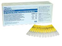 Monoject #401 27 gauge Long (1.375") Metal Hub Needles 1000/Case. Sterile, Disposable
