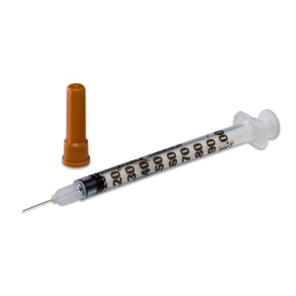 Monoject SoftPack 1ml TB Syringe with Needle 25 G x 5/8". Sterile, SingleUse Net32