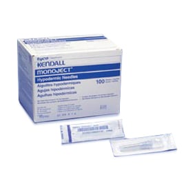 Monoject SoftPack Hypodermic Needle 30G x 3/4", A Bevel (regular). Polypropylene Luer-Lock Hub