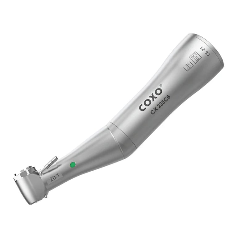 Coxo CX235C6 Low-speed Fiber Optic Electric Implant Handpiece, 20:1 Contra Angle, #C6-22, 1/Pk
